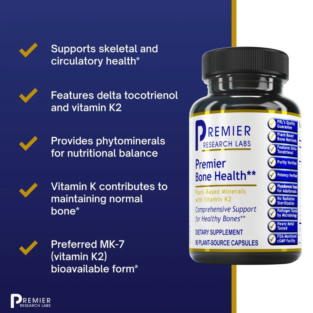 Premier Research Labs, Premier Bone Health, 90 Plant-Source Capsules