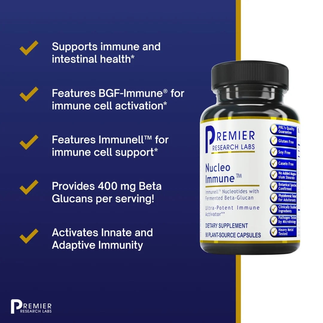 Premier Research Labs, Nucleo Immune™, 90 Plant-Source Capsules