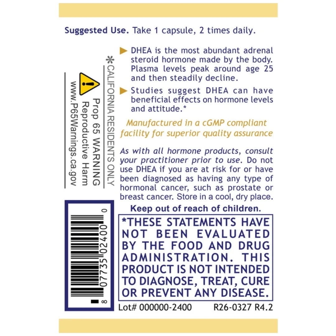 Premier Research Labs, Premier DHEA, 60 Plant-Source Capsules