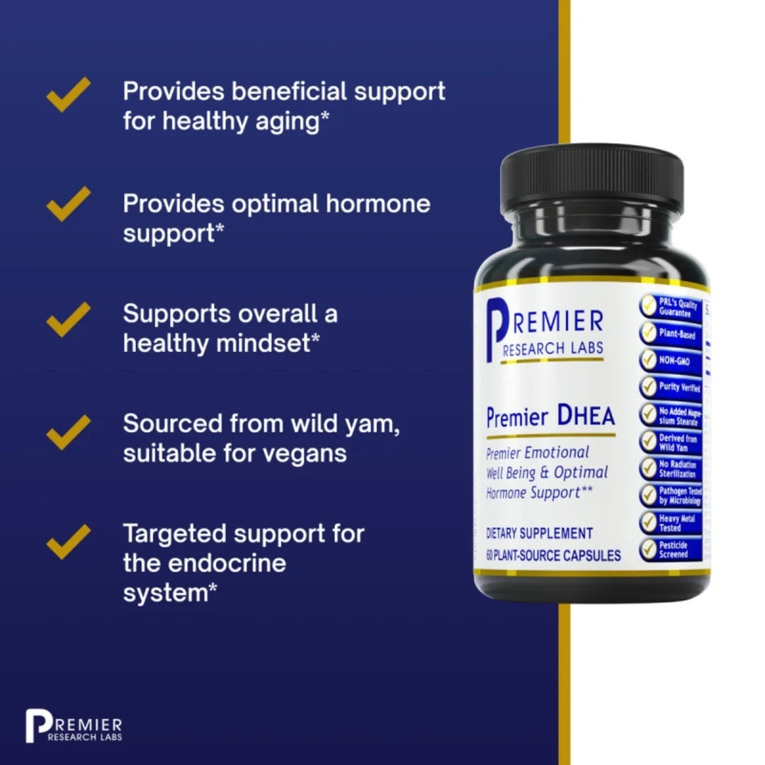 Premier Research Labs, Premier DHEA, 60 Plant-Source Capsules