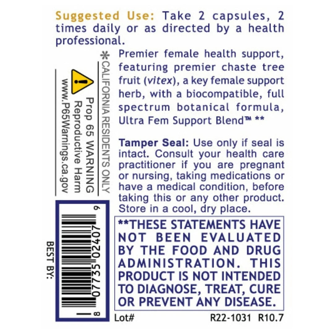 Premier Research Labs, Fem Balance-FX™, 60 Plant-Source Capsules