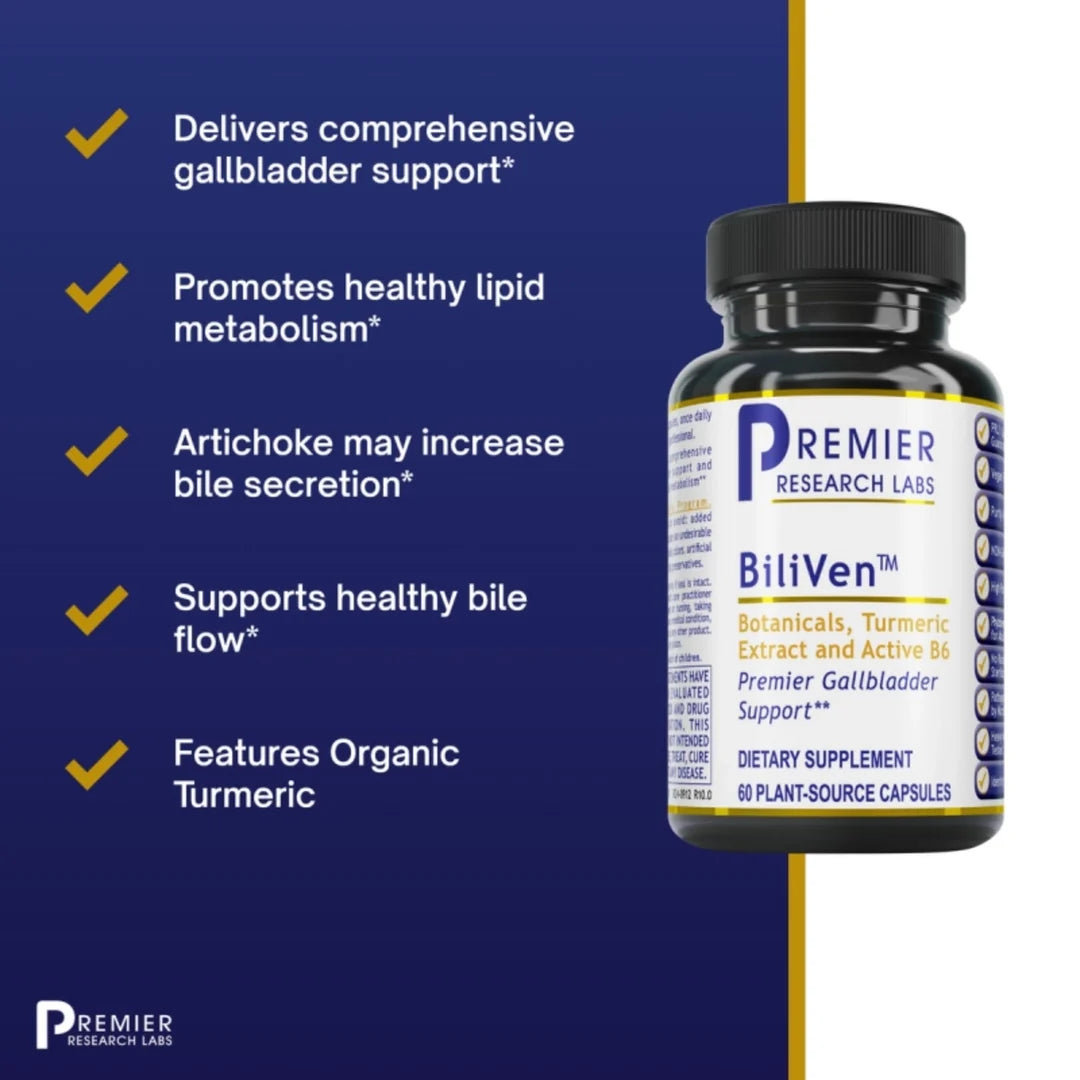 Premier Research Labs, BiliVen, 60 Plant-Source Capsules