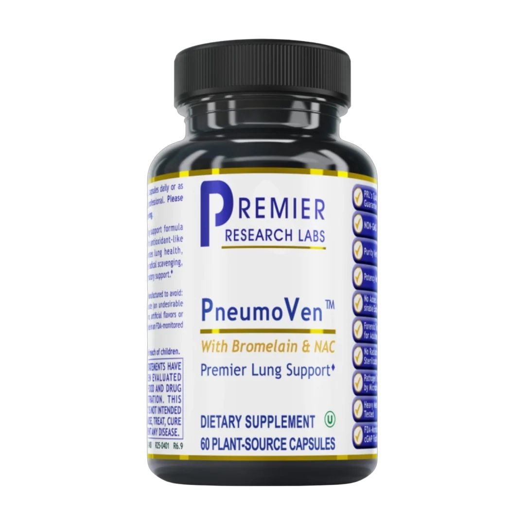 Premier Research Labs, PneumoVen™, 60 Plant-Source Capsules