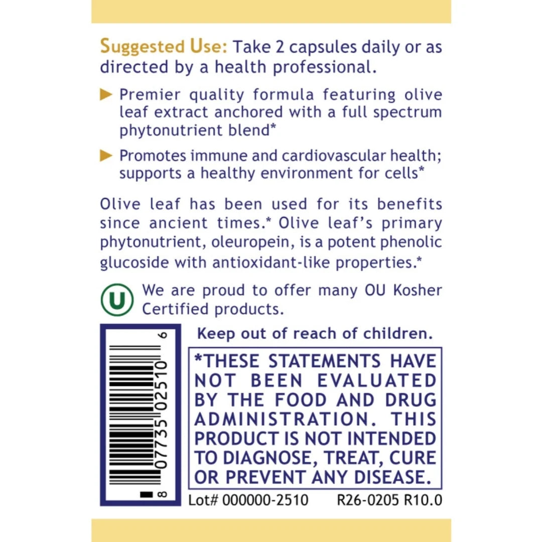 Premier Research Labs, Olive Leaf Immune™, 60 Plant-Source Capsules