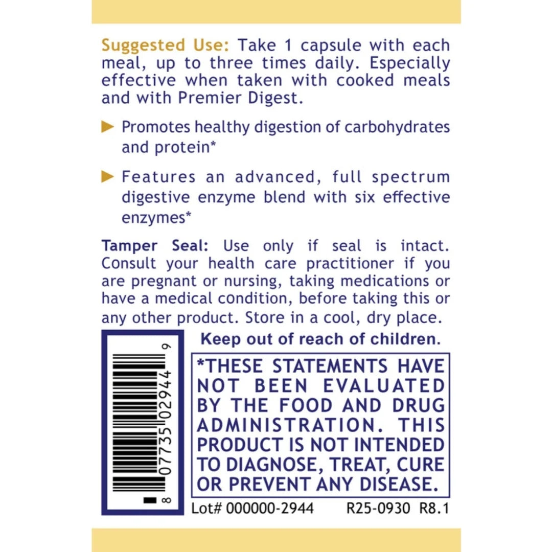 Premier Research Labs, Digestase-SP, 60 Plant-Source Capsules