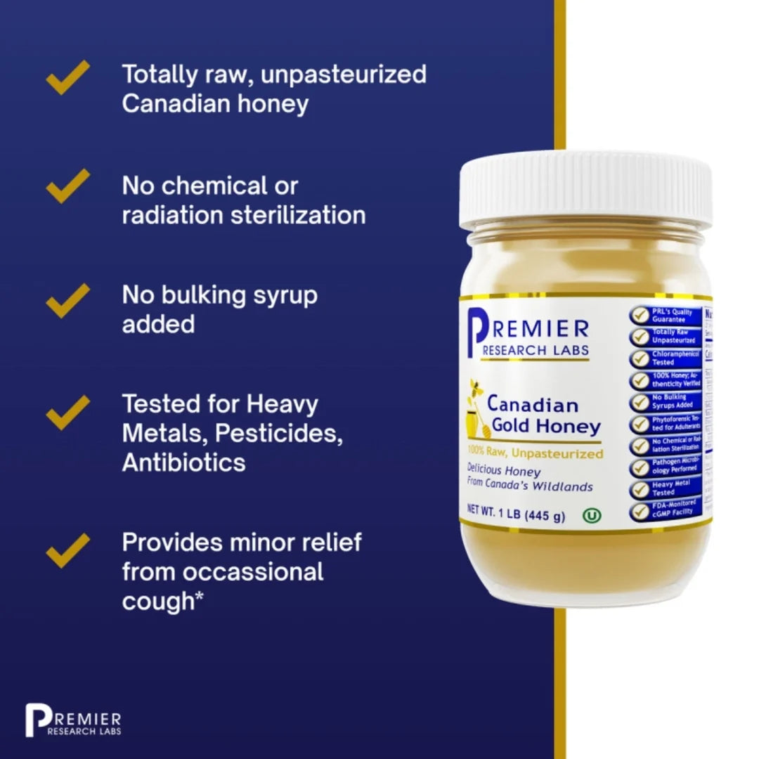 Premier Research Labs, Canadian Gold Honey, 1 LB (455 g)