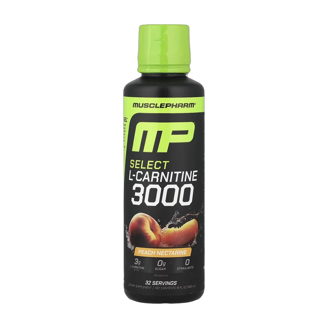 MusclePharm, Select L-Carnitine 3000, Peach Nectarine, 16 fl oz (480 ml)