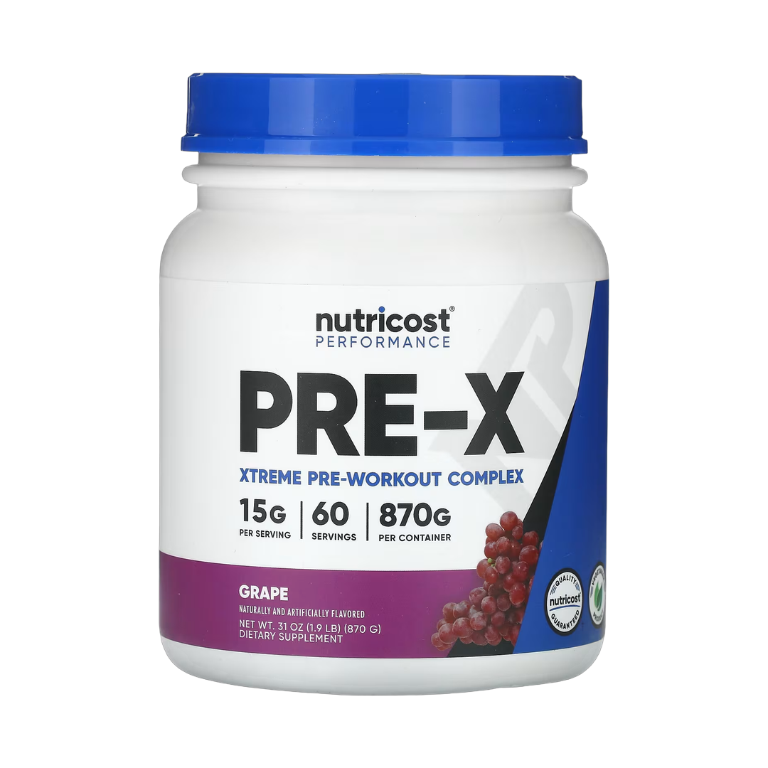 Nutricost, Performance, PRE-X, Xtreme Pre-Workout Complex, Grape, 1.9 lb, 870 g