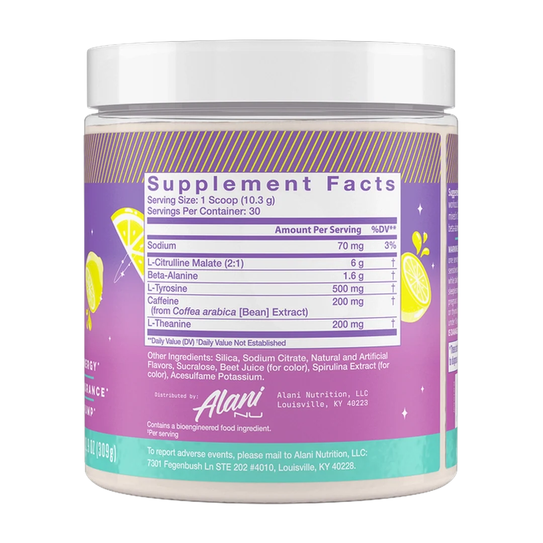 Alani Nu, Pre-Workout, Galaxy Lemonade™, 10.9 oz (309 g)