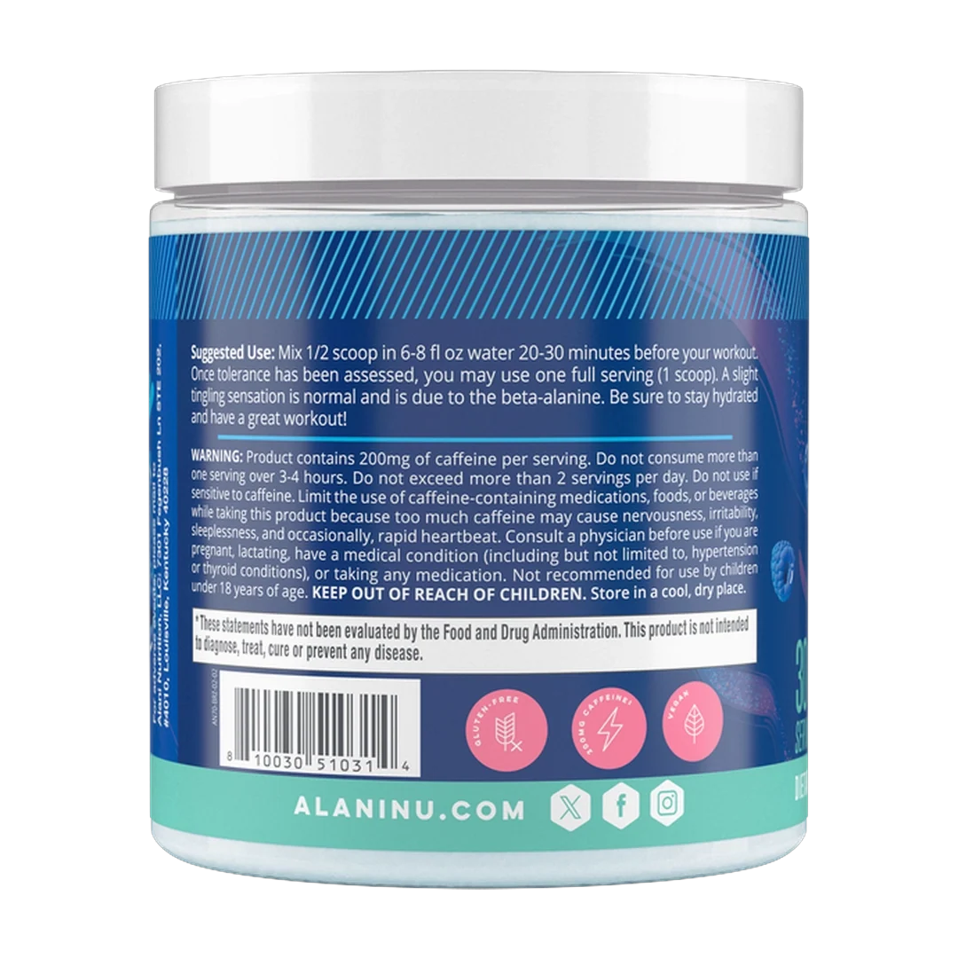 Alani Nu, Pre Workout Powder BREEZEBERRY, 11 OZ (312 g)