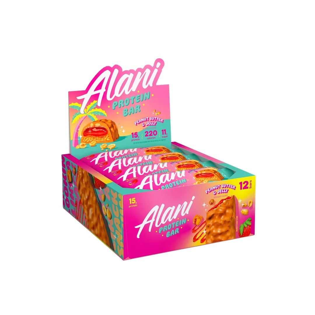 Alani Nu, Protein Bar, Peanut Butter & Jelly, 12 Bars, 1.83 oz (52 g)