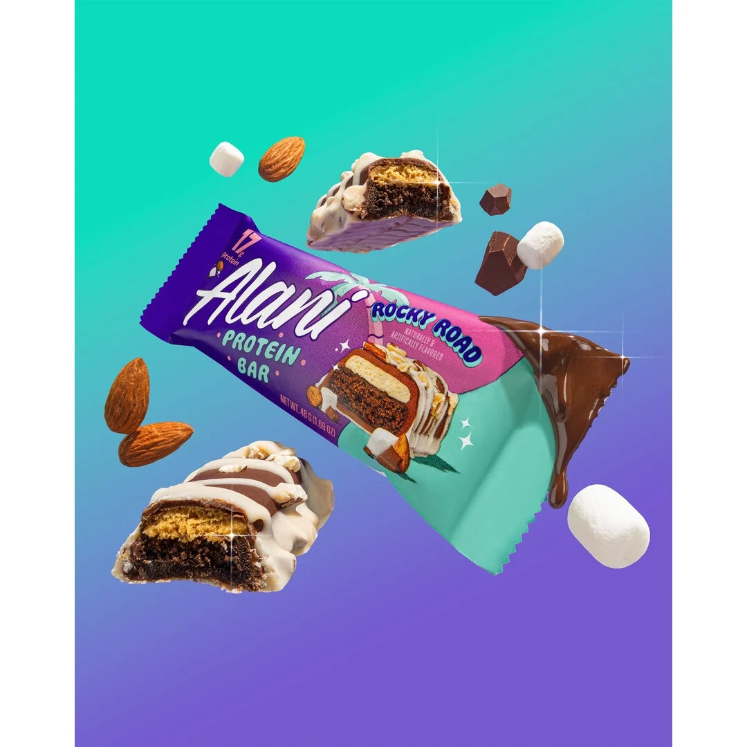 Alani Nu, Protein Bar, Rocky Road, 12 Bars, 1.69 oz (48 g)