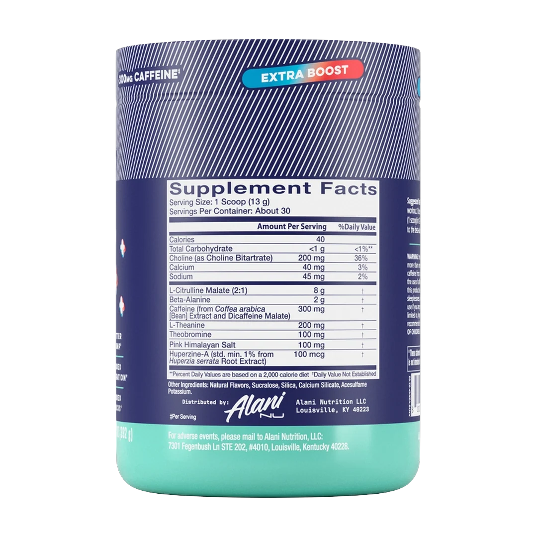 Alani Nu, Pre-Workout+, Rocket Pop, 13.8 oz (392 g)