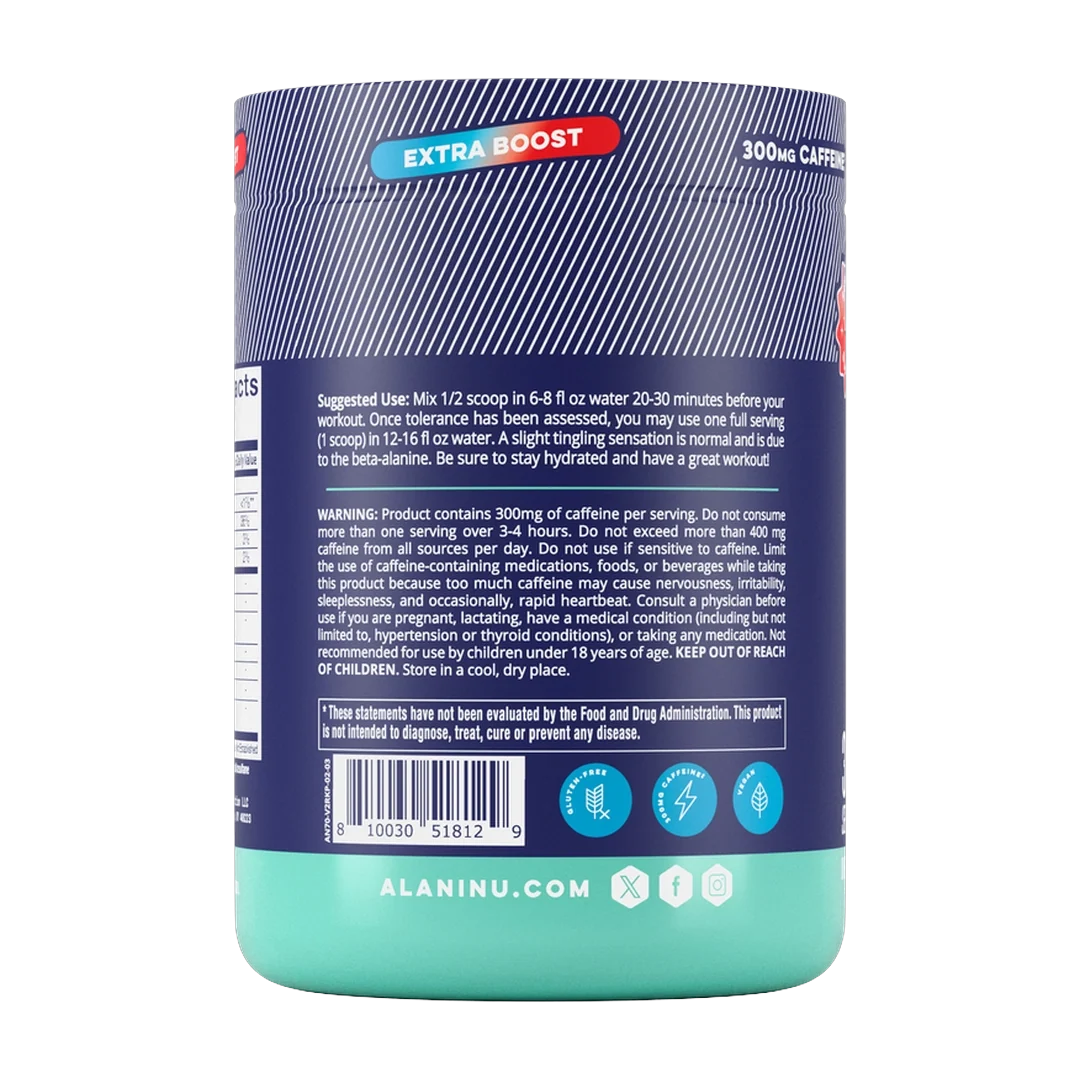 Alani Nu, Pre-Workout+, Rocket Pop, 13.8 oz (392 g)