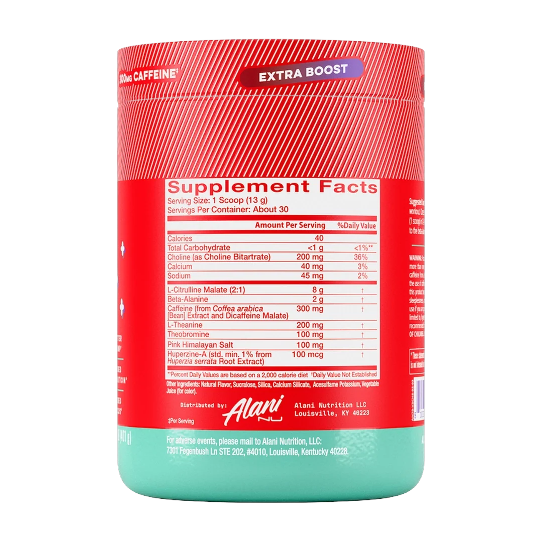 Alani Nu, Pre-Workout+ , Cherry Slush, 14.1 oz (401 g)