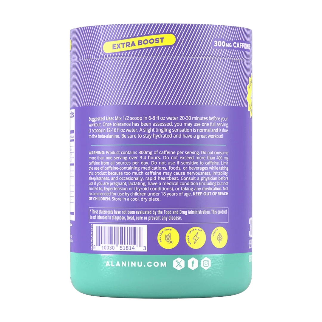 Alani Nu, Pre-Workout+, Frozen Lemonade, 13.7 oz (388 g)