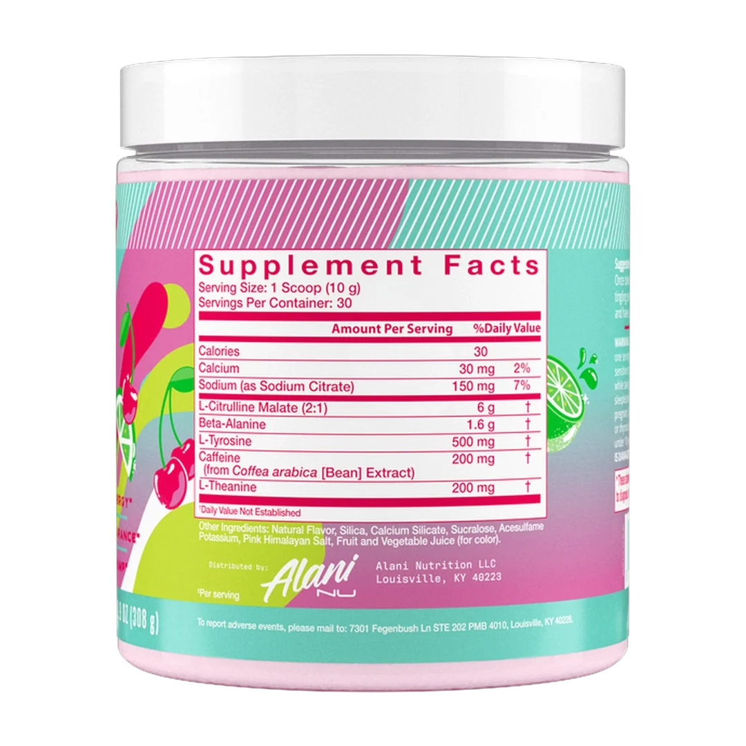 Alani Nu, Pre Workout Powder Cherry Twist, 10.9 OZ (308 g)