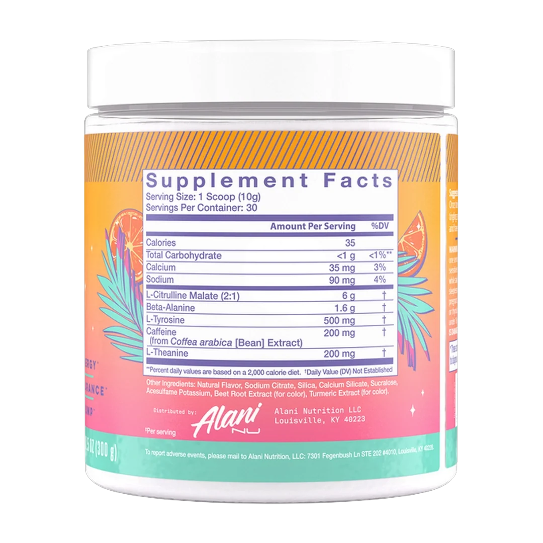 Alani Nu, Pre-Workout, Orange Kiss, 10.5 oz (300 g)