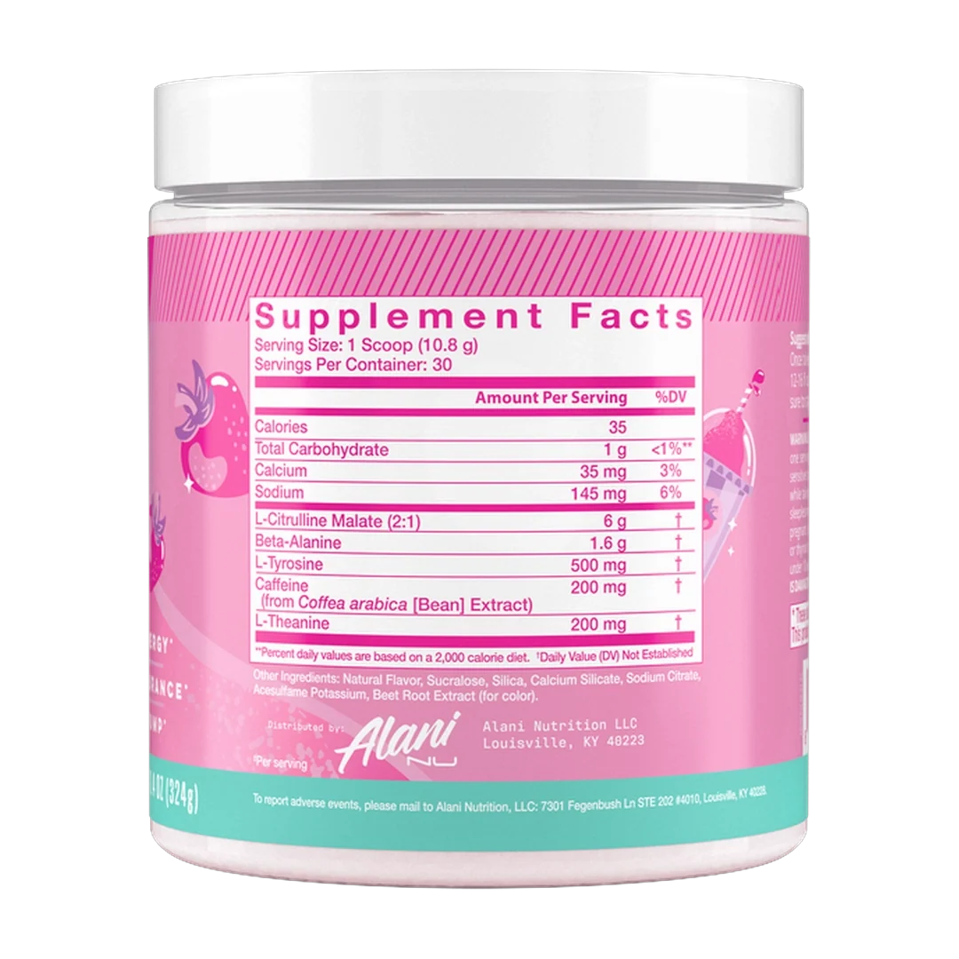 Alani Nu, Pre-Workout, Pink Slush, 11.4 oz (324 g)