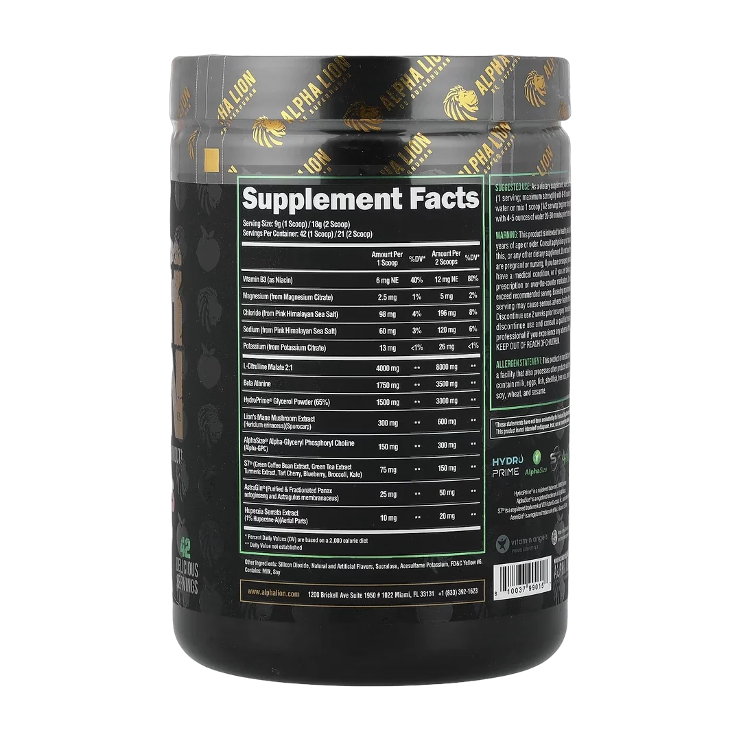 ALPHA LION, SuperHuman Pump, Peach Pumps, Peach Rings, 13.33 oz (378 g)
