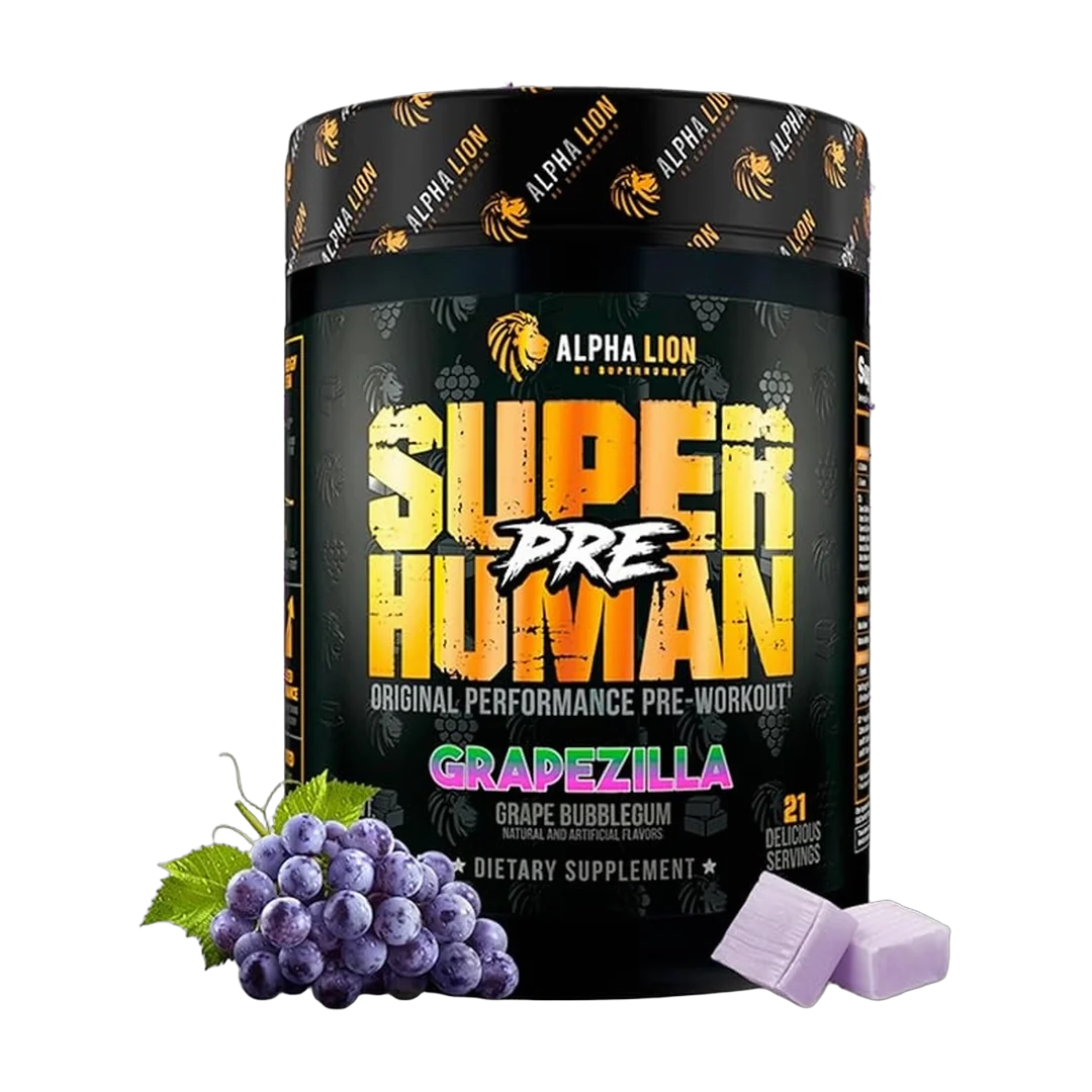 ALPHA LION, Superhuman Pre Workout Powder, Grapezilla, 12.07 oz (342.6 g)