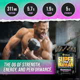 ALPHA LION, Superhuman Pre Workout Powder, Grapezilla, 12.07 oz (342.6 g)