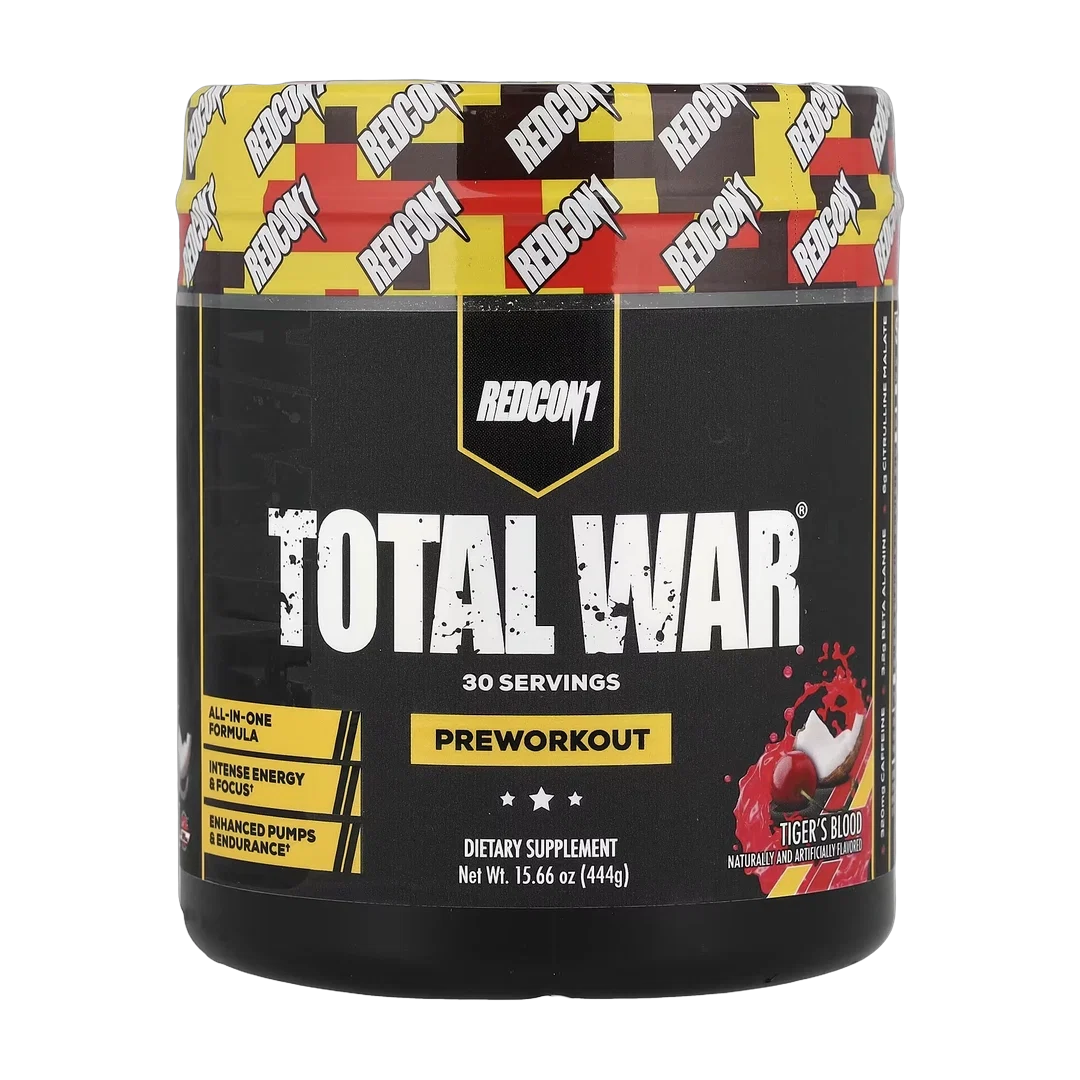 Redcon1, Total War®, Pre-Workout, Tiger's Blood Cherry & Coconut, 15.66 oz (444 g)