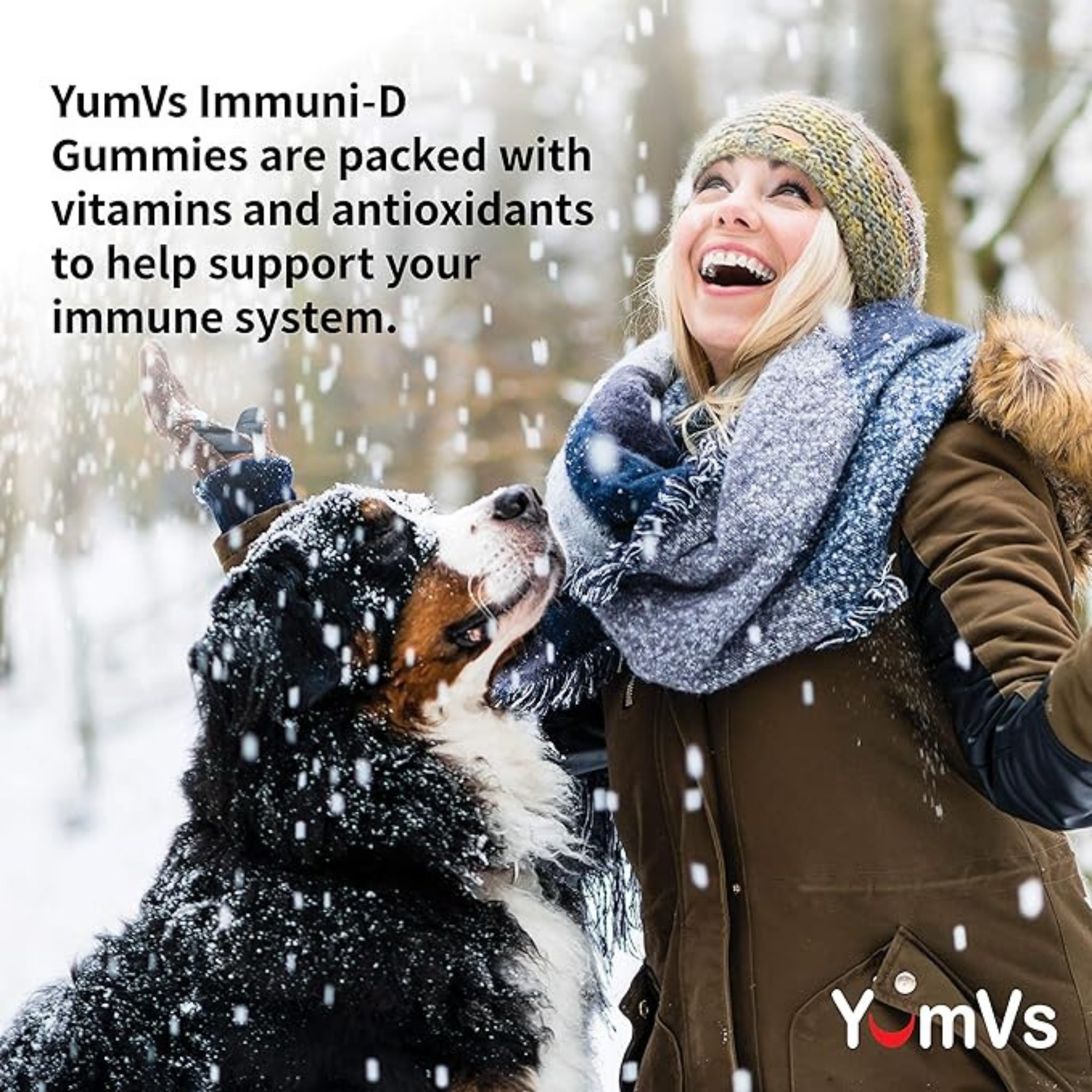 YumVs, Immuni-D, Triple Defense, Berry Flavor, 60 Gummies