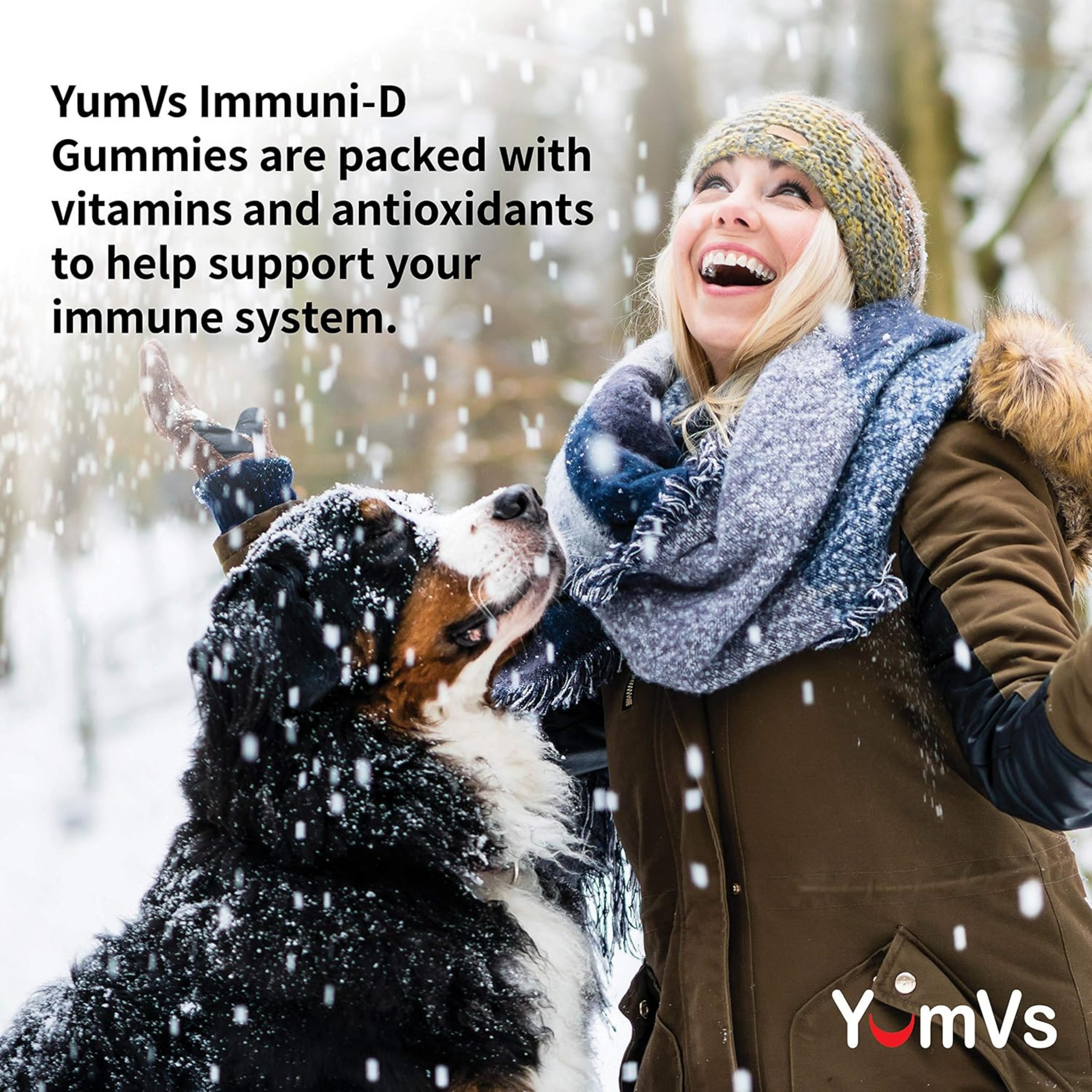 YumVs, Kid's Immuni-D, Elderberry, Vitamin C & Vitamin D, Berry Flavor, 60 Gummies