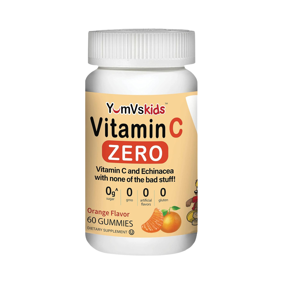 YumVs, Vitamin C ZERO, Orange Flavor, 60 Gummies