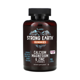 YumVs, Strong Earth Gummies, Calcium, Magnesium & Zinc + Vitamin D, Raspberry, 90 Gummies