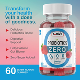YumVs, Probiotics ZERO, Berry Flavor, 60 Gummies