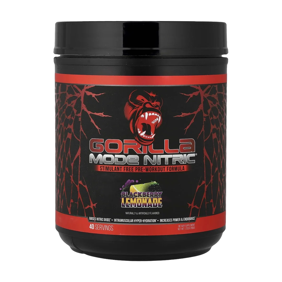 Gorilla Mind, Mode Nitric®, Stimulant Free Pre-Workout Formula, Blackberry Lemonade, 1.72 lb (780 g)