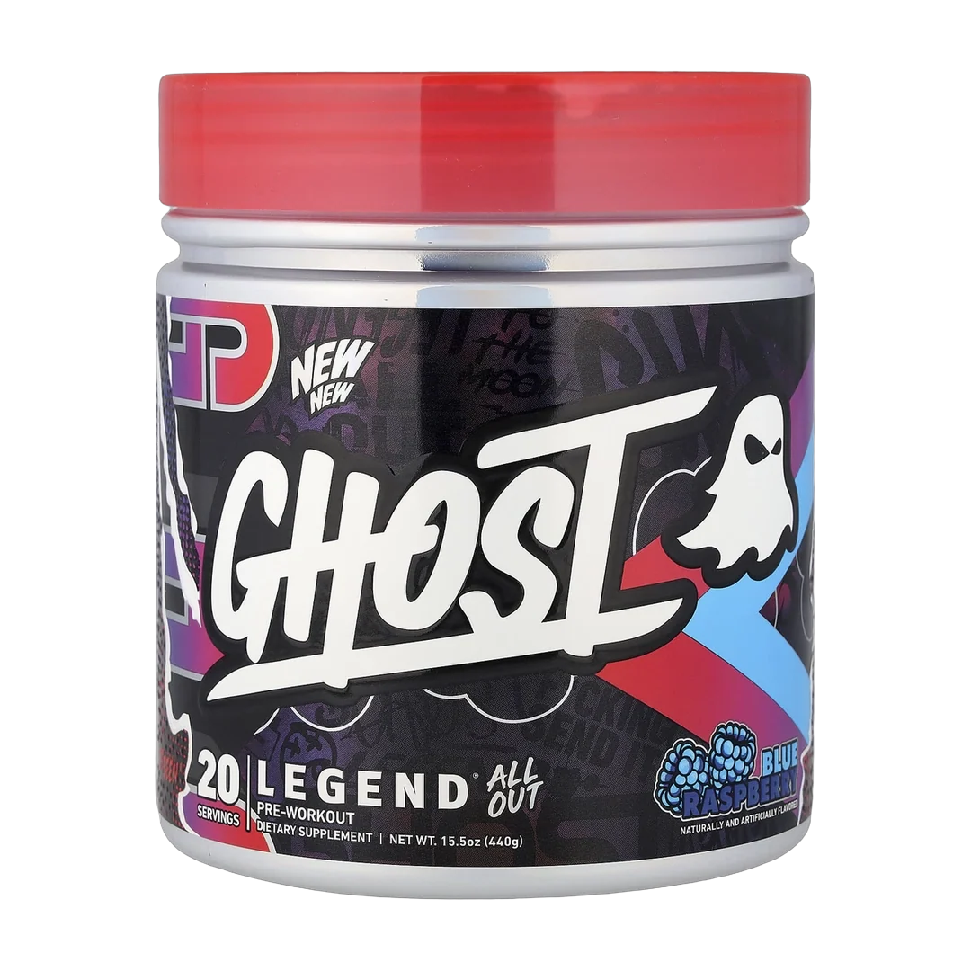 Ghost, Legend® All Out Pre-Workout, Blue Raspberry, 15.5 oz (440 g)