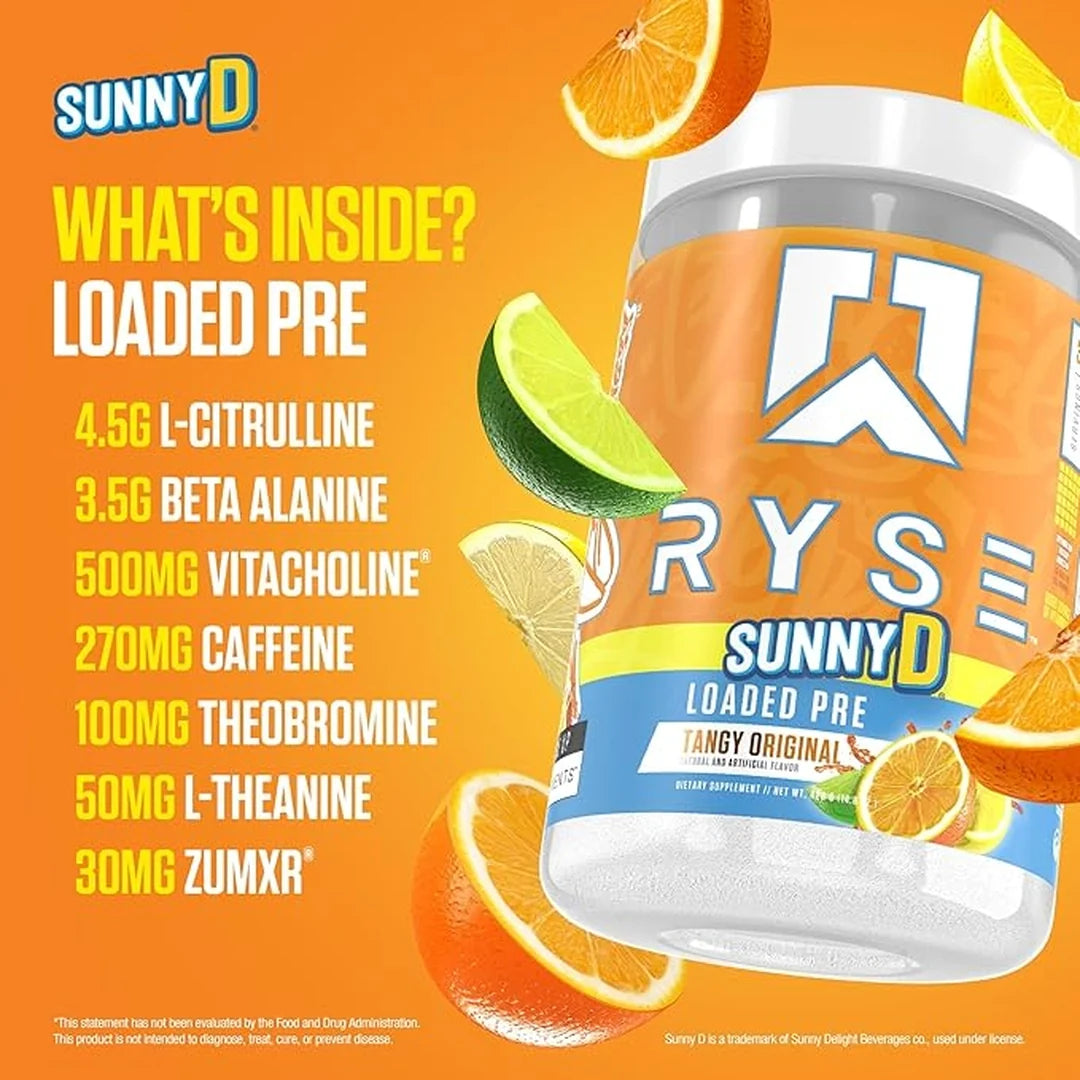 RYSE, Loaded Pre-Workout, SunnyD, 420 g