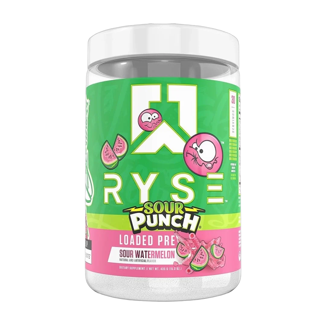 RYSE, Loaded Pre-Workout, Sour Punch Watermelon, 15.3 oz, 435 g