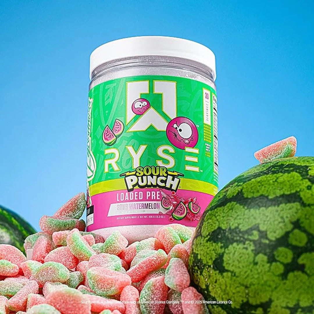 RYSE, Loaded Pre-Workout, Sour Punch Watermelon, 15.3 oz, 435 g