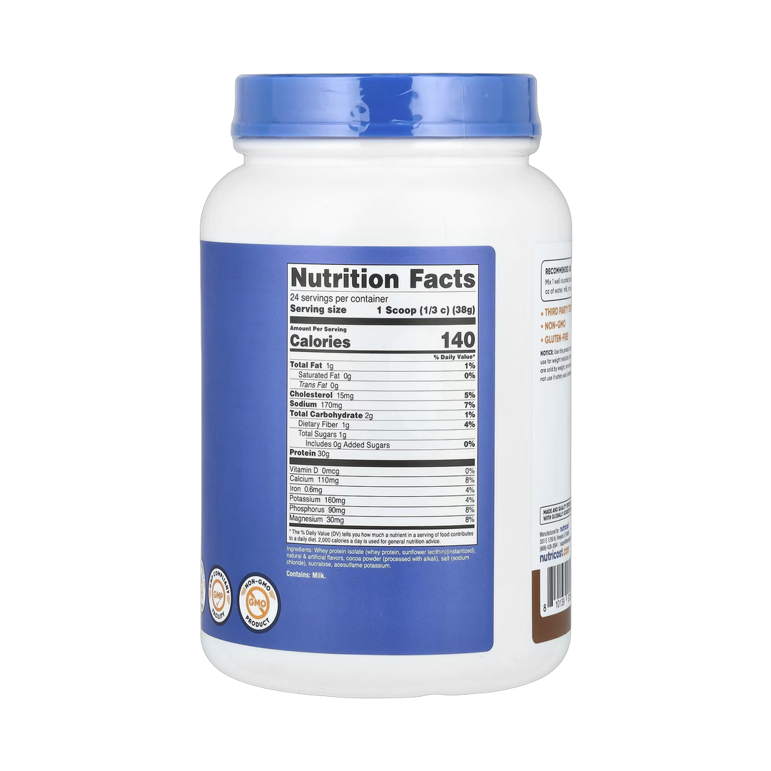 Nutricost, Whey Protein Isolate, Mocha, 2 lb, 907 g