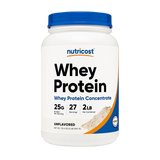 Nutricost, Whey Protein Concentrate, Unflavored, 2 lb
