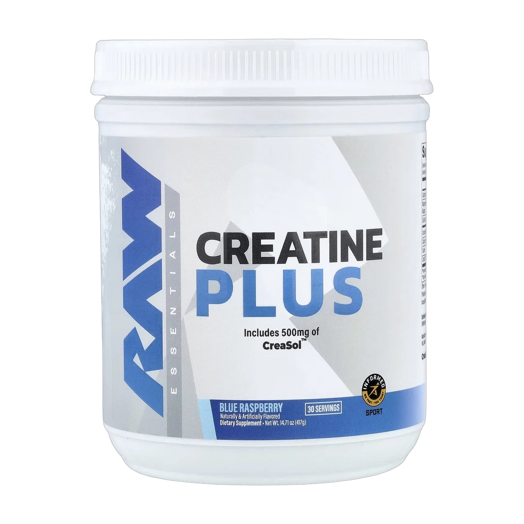 Raw Nutrition, Essentials, Creatine Plus, Blue Raspberry, 14.71 oz (417 g)