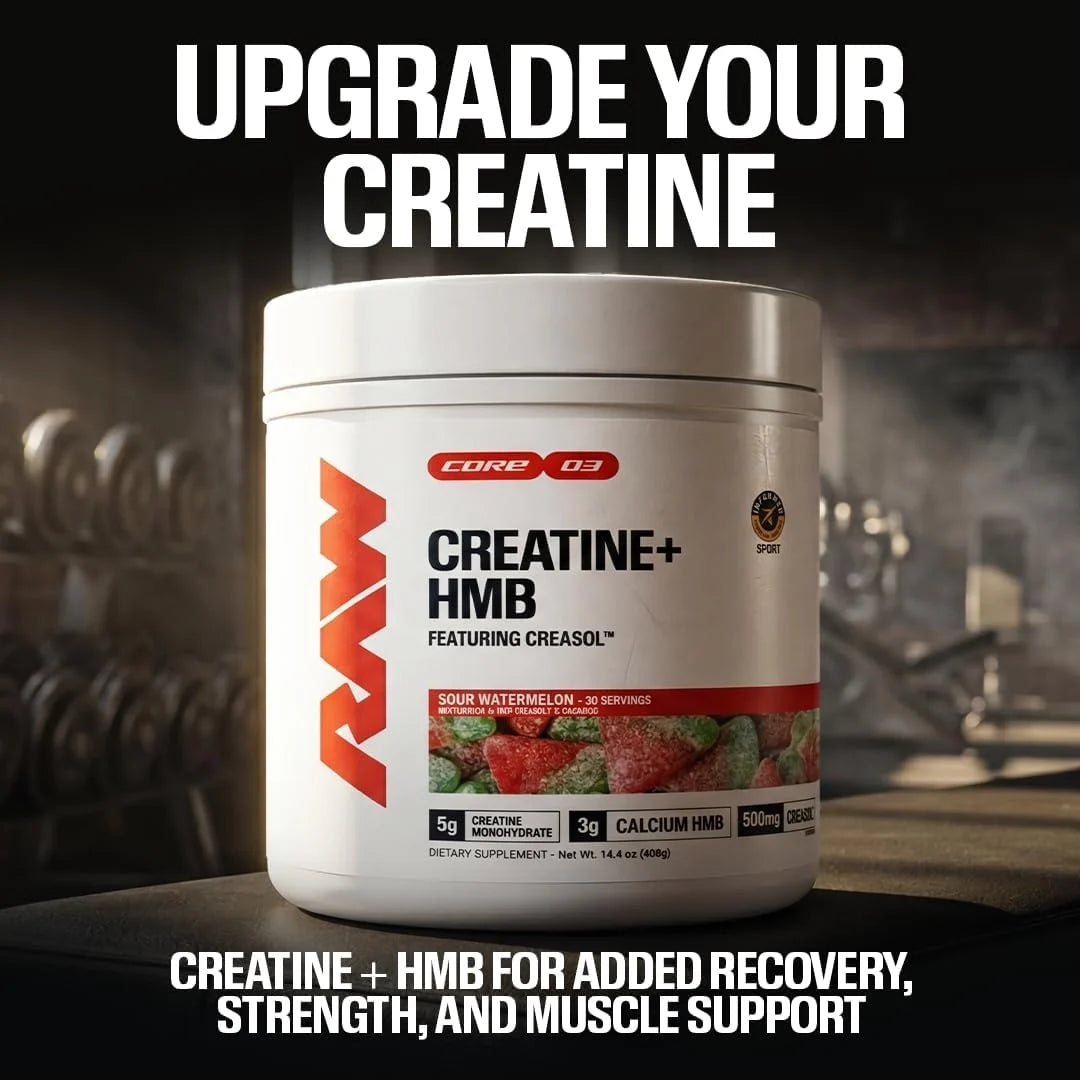 Raw Nutrition, Essentials, Creatine Plus, Sour Watermelon, 14.4 oz (408 g)