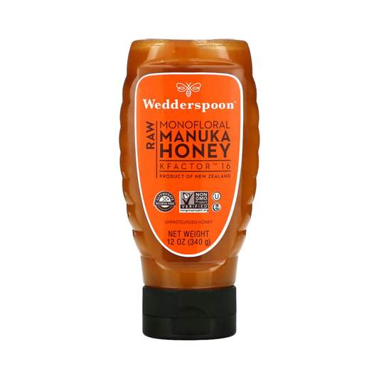 Wedderspoon, Raw Monofloral Manuka Honey, KFactor 16, 12 oz, 340 g