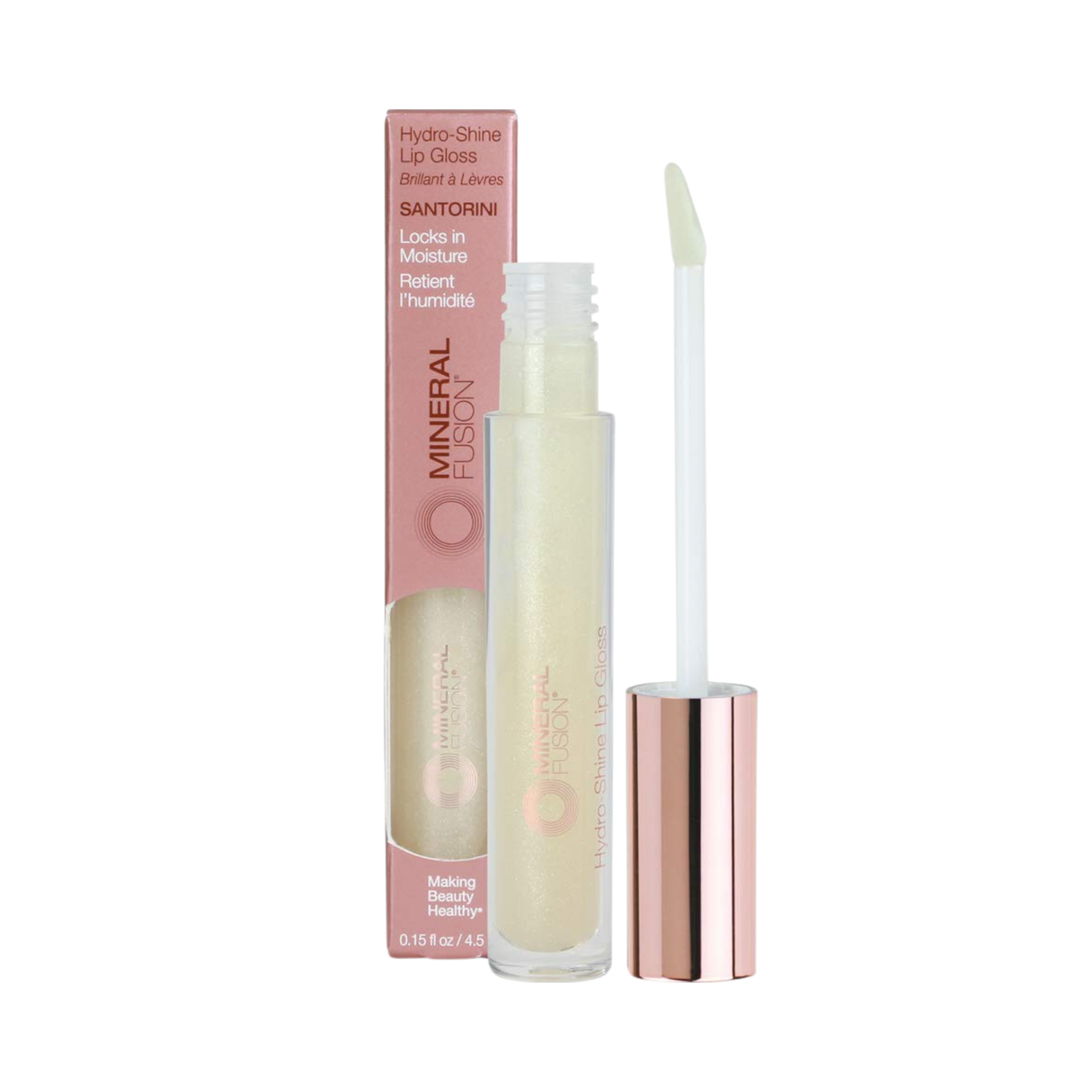 Mineral Fusion, Hydro-Shine Lip Gloss, Santorini