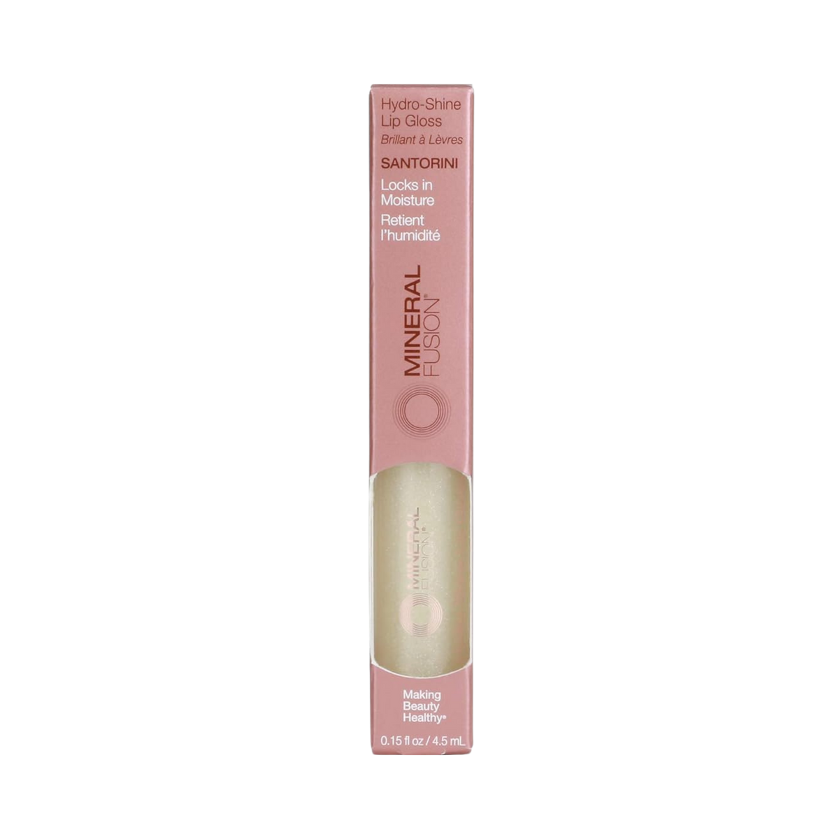 Mineral Fusion, Hydro-Shine Lip Gloss, Santorini