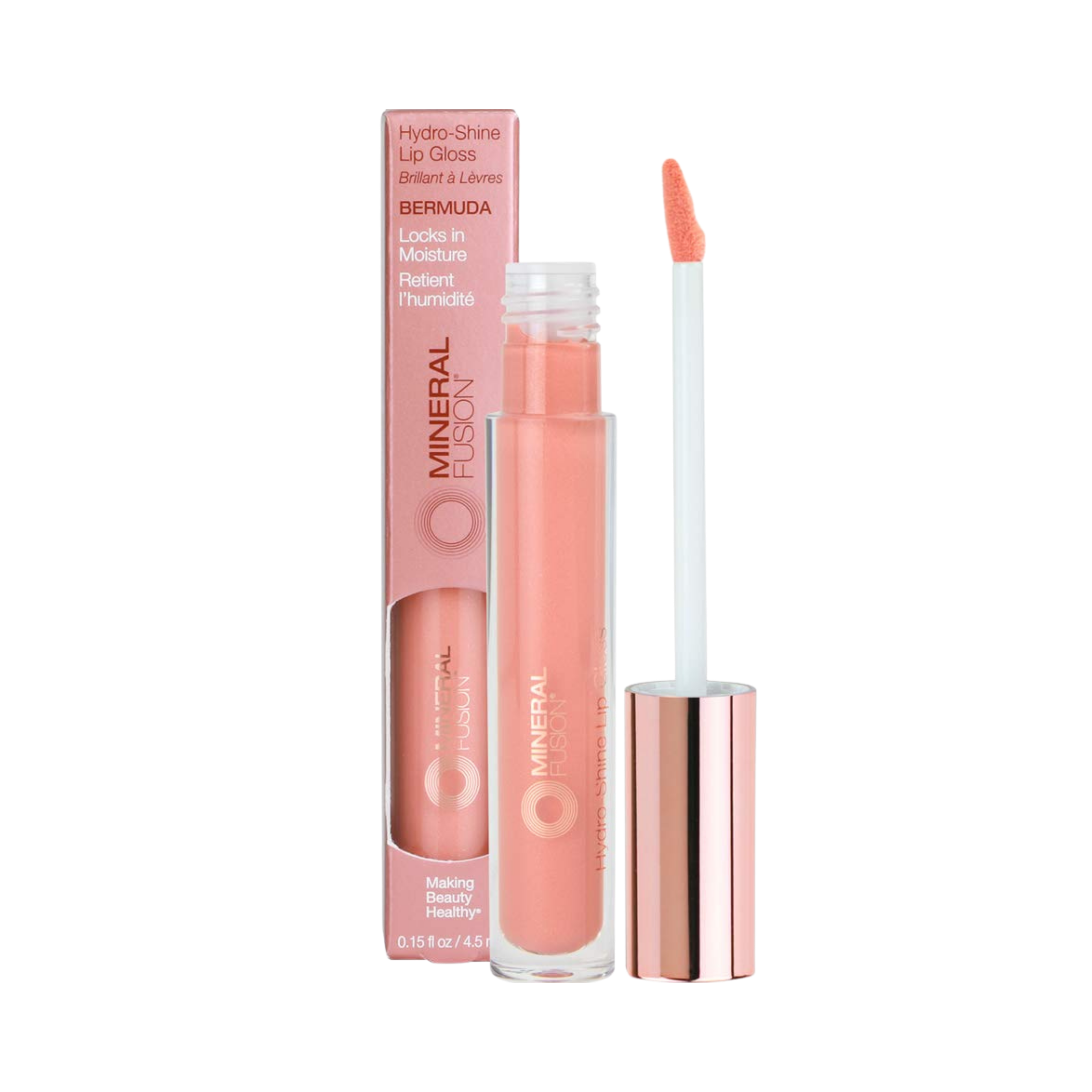 Mineral Fusion, Hydro-Shine Lip Gloss, Bermuda