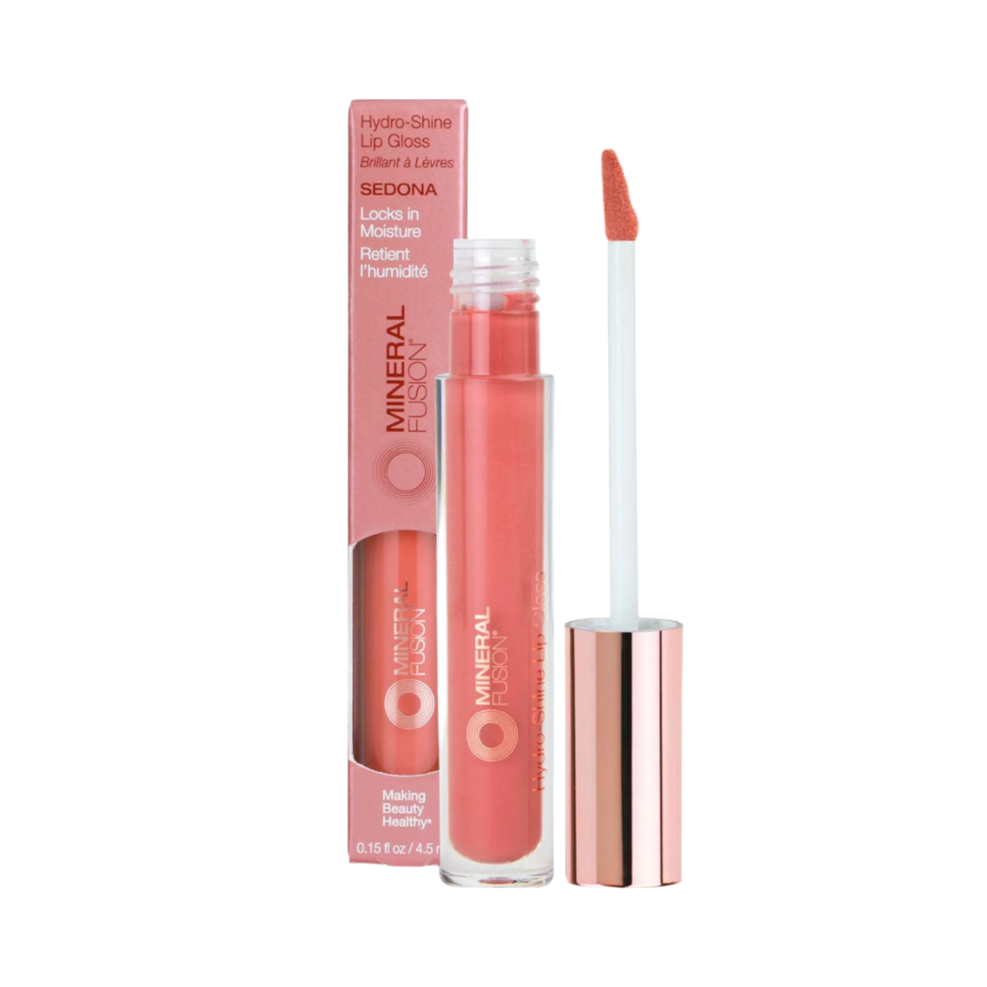 Mineral Fusion, Hydro-Shine Lip Gloss, Sedona
