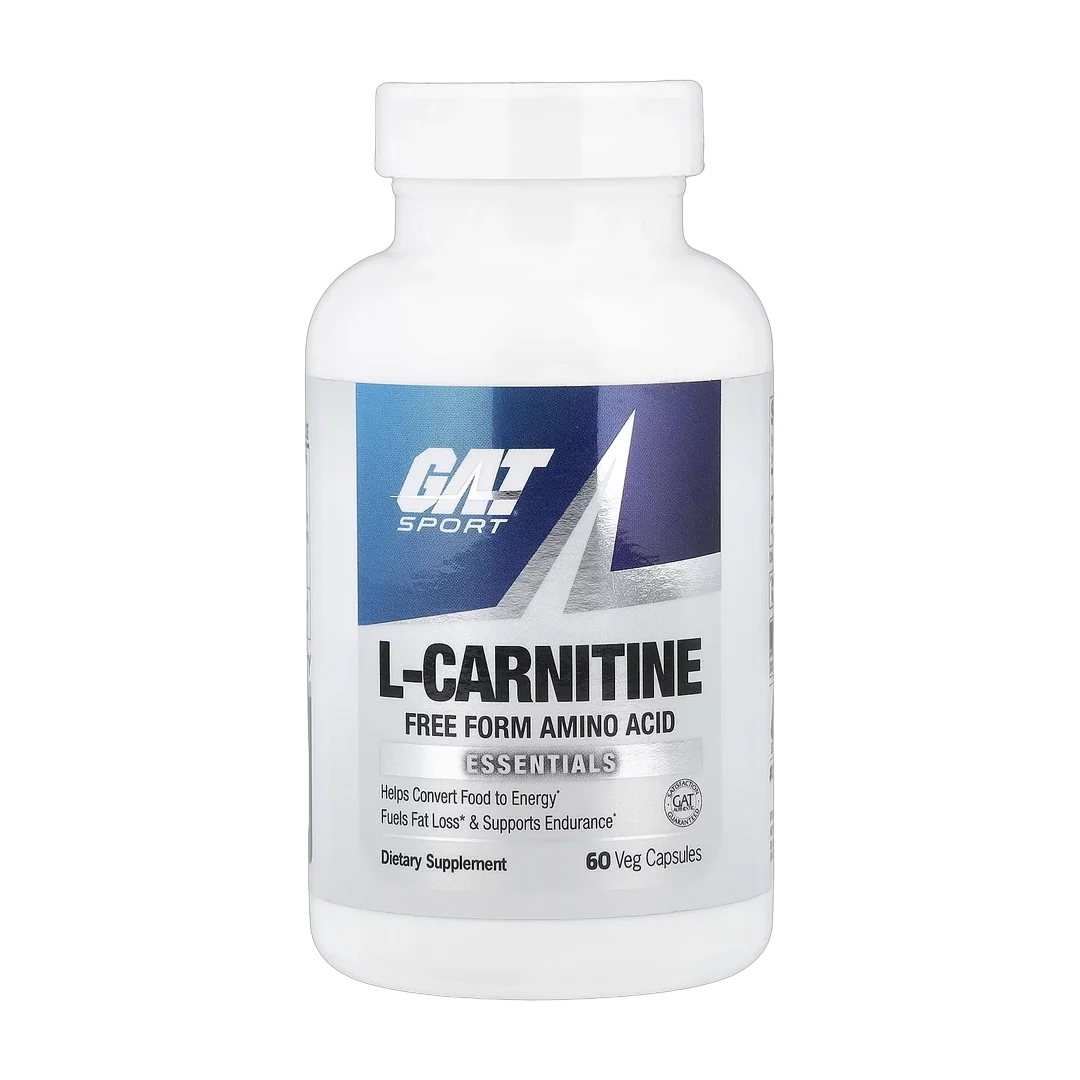 GAT, L-Carnitine, 60 Veg Capsules (500 mg per Capsule)