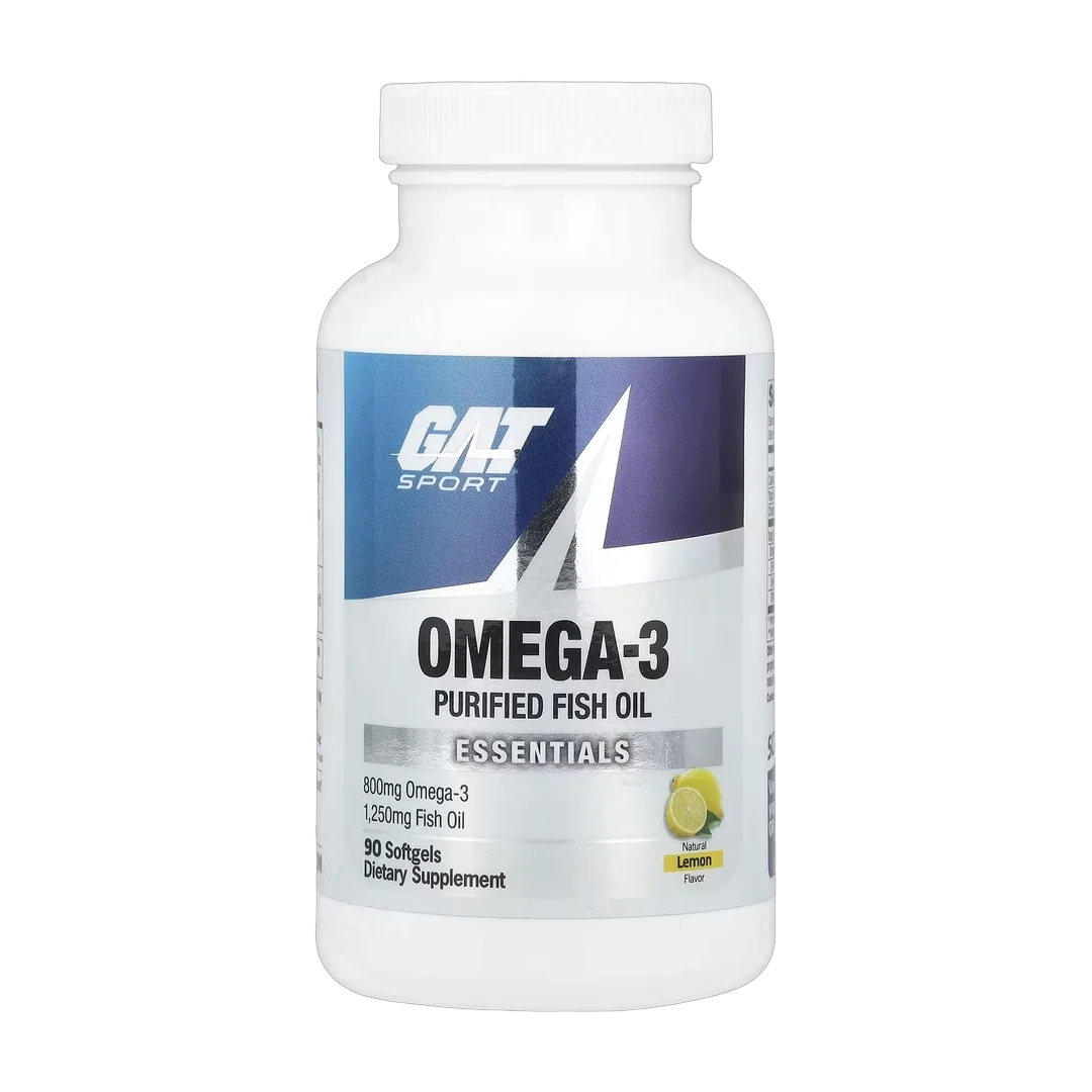 GAT, Sport, Omega-3, Natural Lemon, 90 Softgels