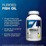 GAT, Sport, Omega-3, Natural Lemon, 90 Softgels