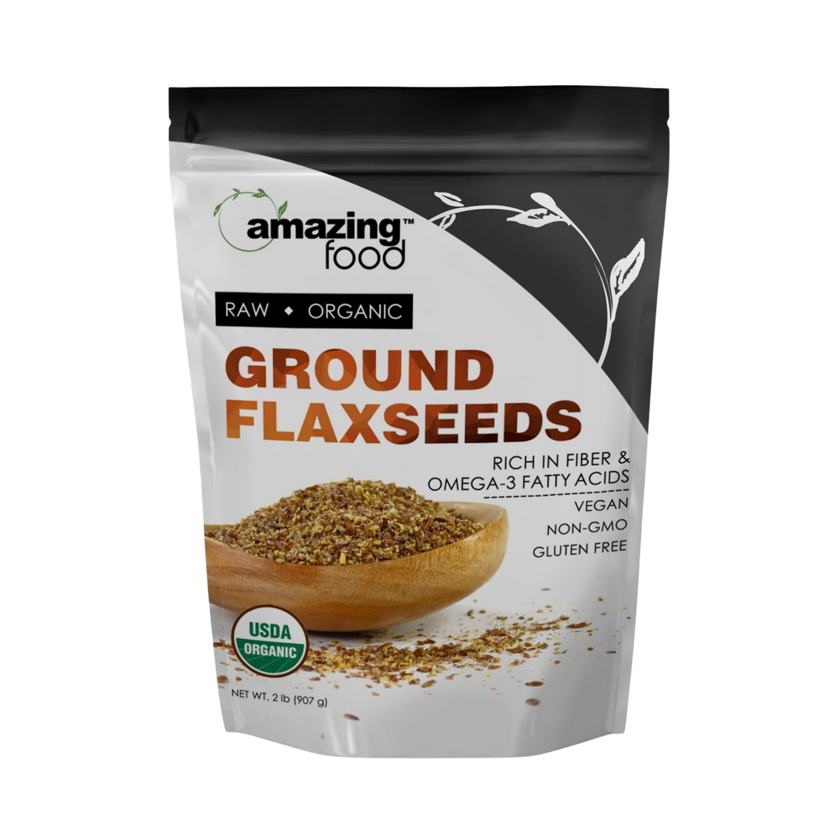 Amazing Food, Ground Flaxseed Powder, 2 Lbs